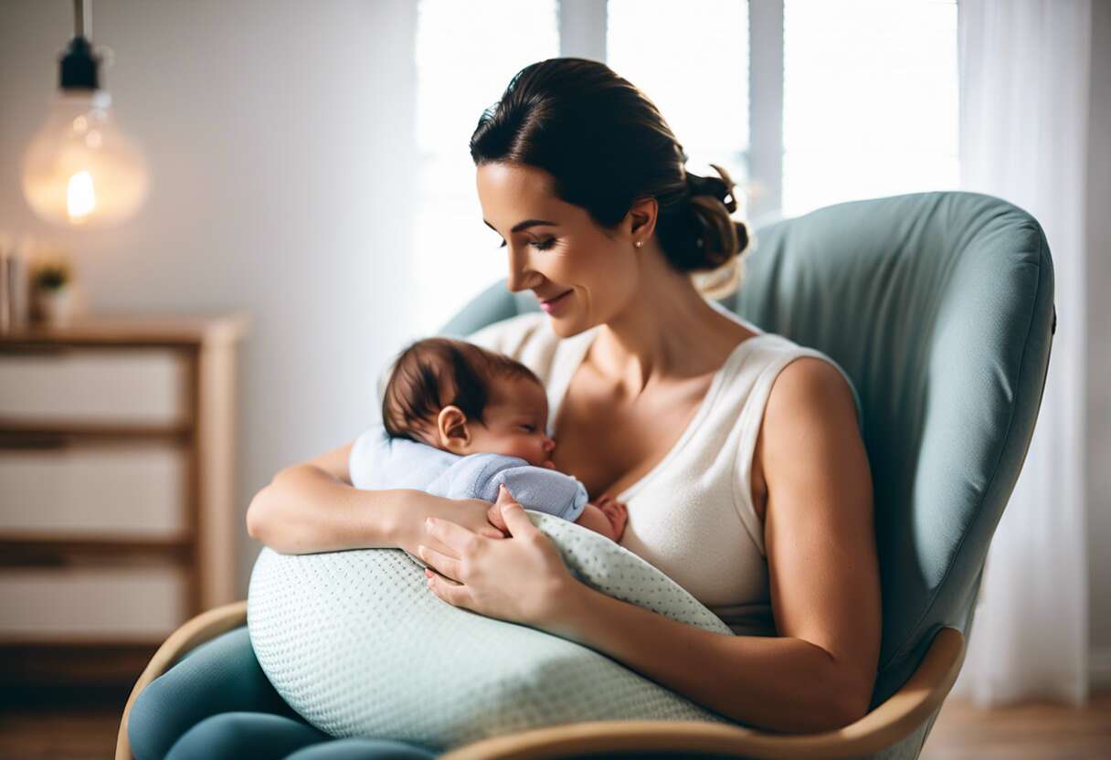 Après la naissance : réutiliser le coussin d'allaitement pour bébé et maman